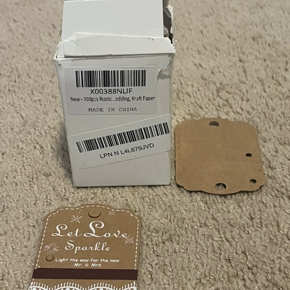 Let Love Sparkle Decorative Tags 100